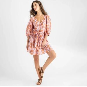 Pink Chicken Pink Ruffled Women's  Sundress size XL (girls dress not included)